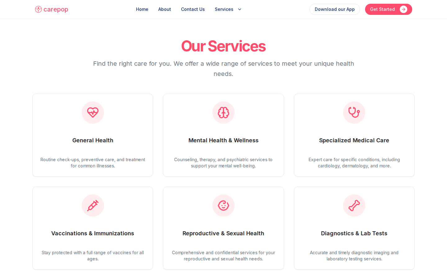 Carepop — Inclusive Healthcare Booking Platform gallery 2