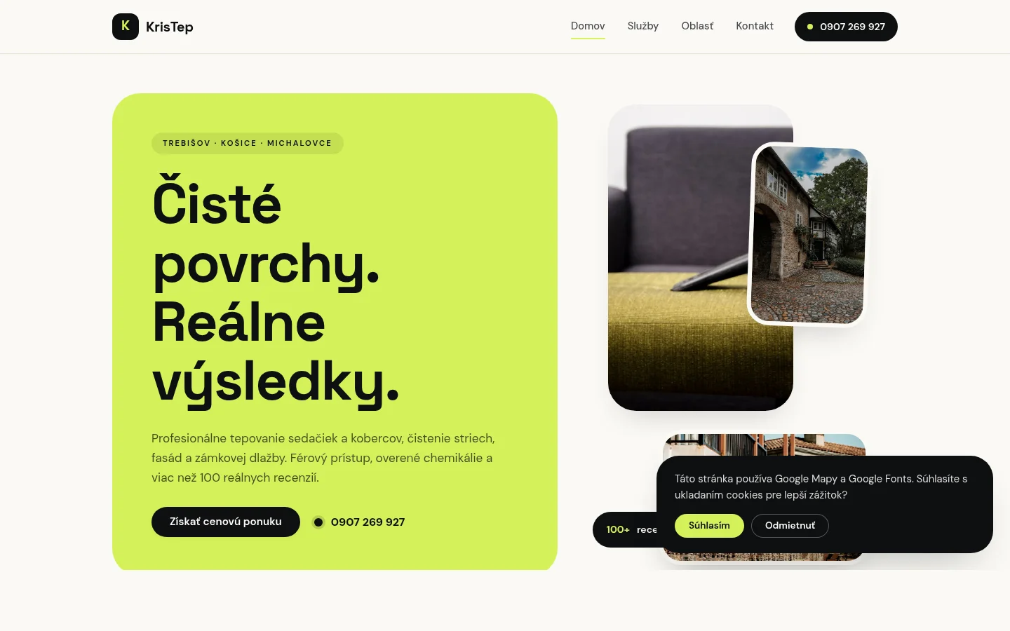 KrisTep — Conversion-Focused Local Service Landing Page