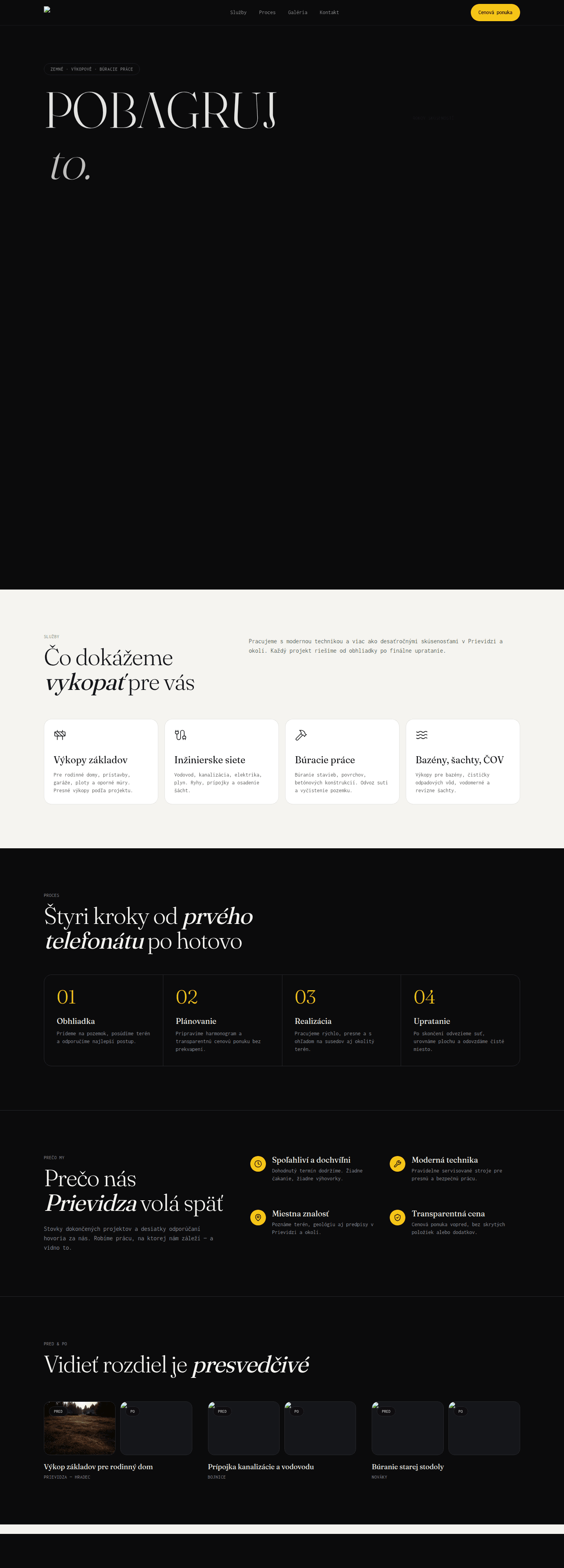 Pobagruj to — From Dated Website to Premium Construction Brand gallery 3