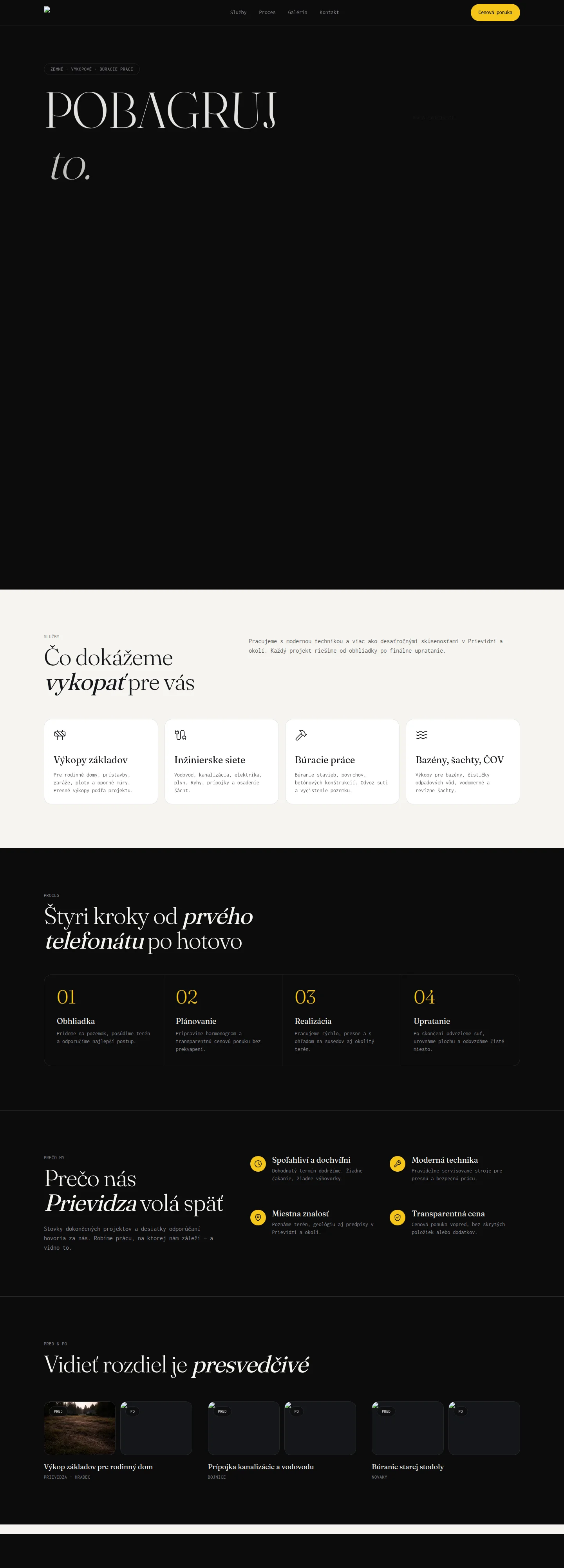 Pobagruj to — Premium Construction Brand Landing Page gallery 3
