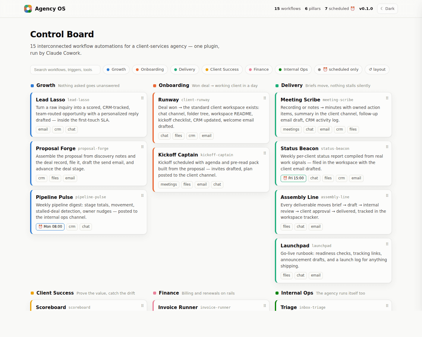 Agency OS — Company Suite project evidence